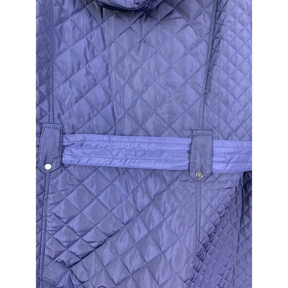 Gallery Woman Navy Blue Coat - Picture 9 of 9